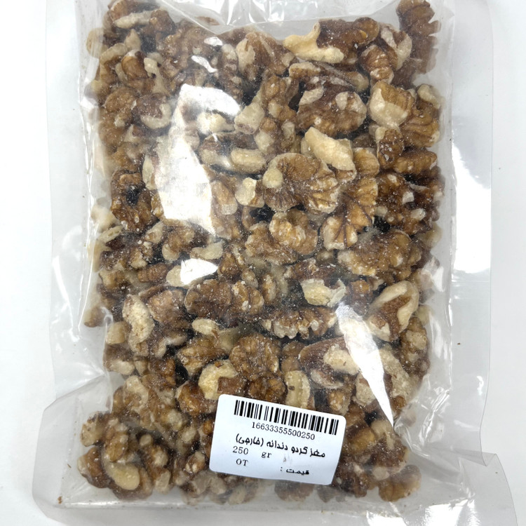 مغز گردو دندانه خارجی 250 گرم