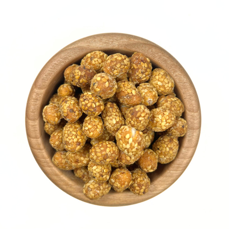 بادام زمینی روکش دار کنجد عسلی250 گرم